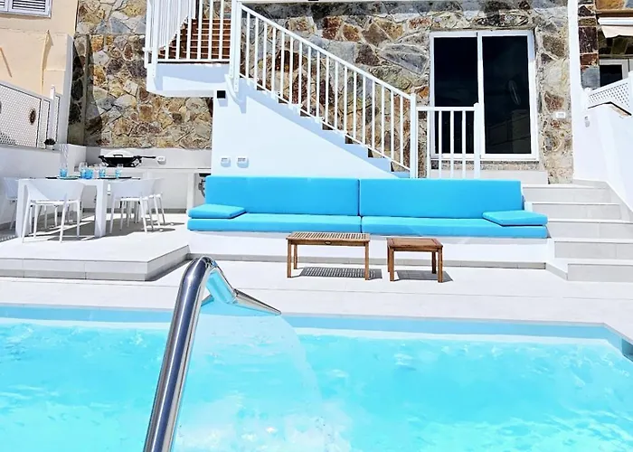 Exclusive Villa With Heated Saltwater Pool, Roof Terrace With Beautiful Views In Mogan