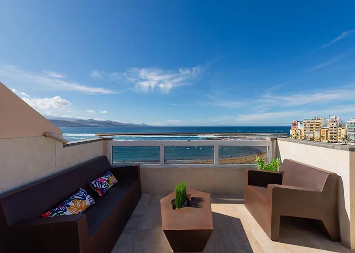 Awesome beachfront terrace By CanariasGetaway