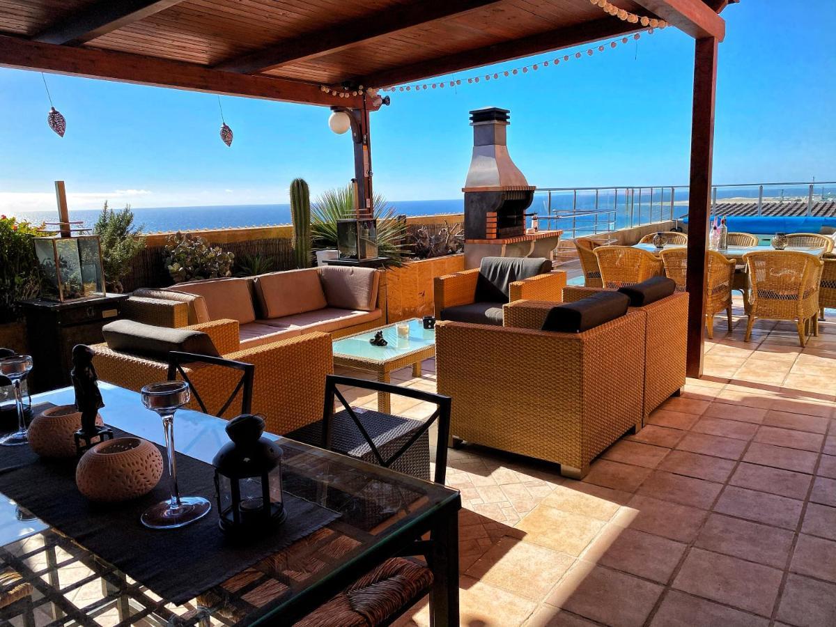 Villa Luxury 5 Star Violetta With Amazing Sea View, Jacuzzi And Heated Pool San Agustín