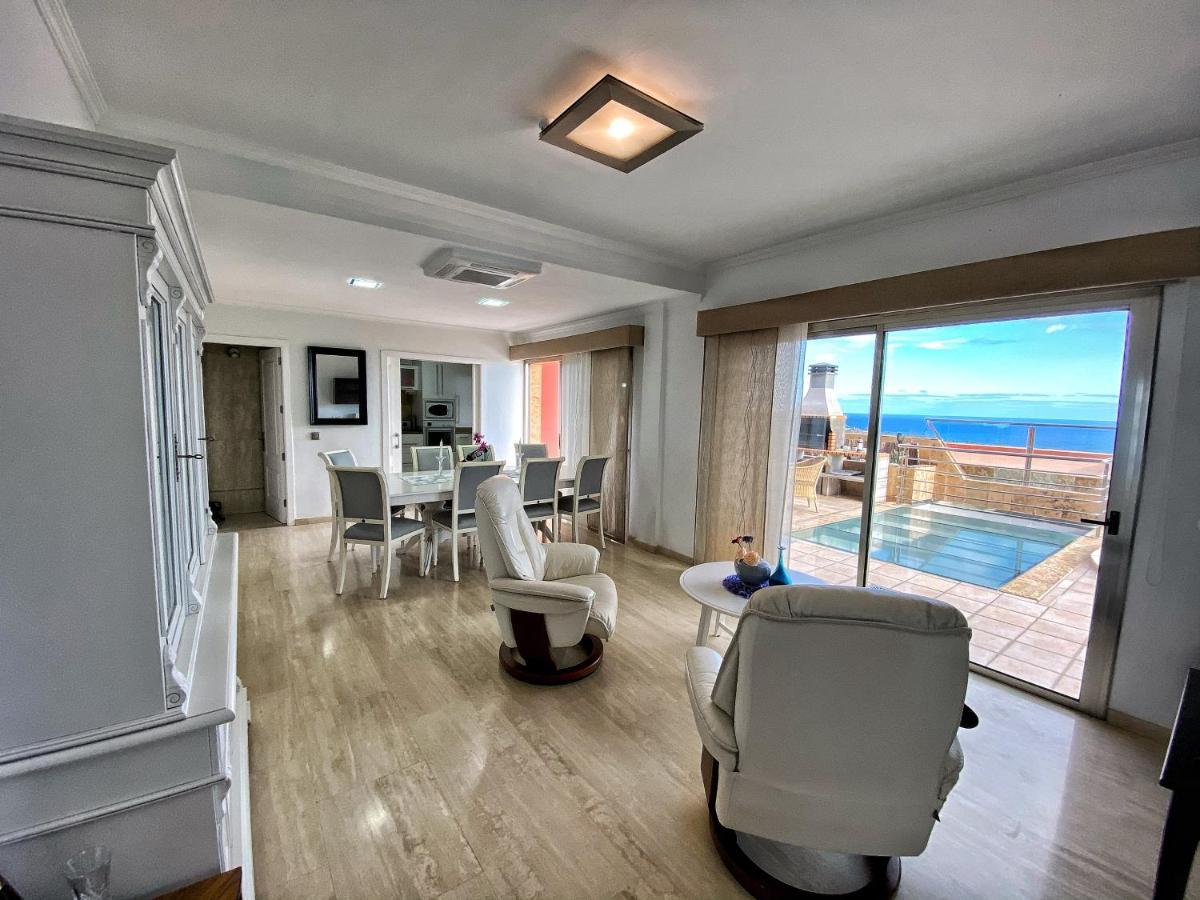 Luxury 5 Star Violetta With Amazing Sea View, Jacuzzi And Heated Pool Villa San Agustín