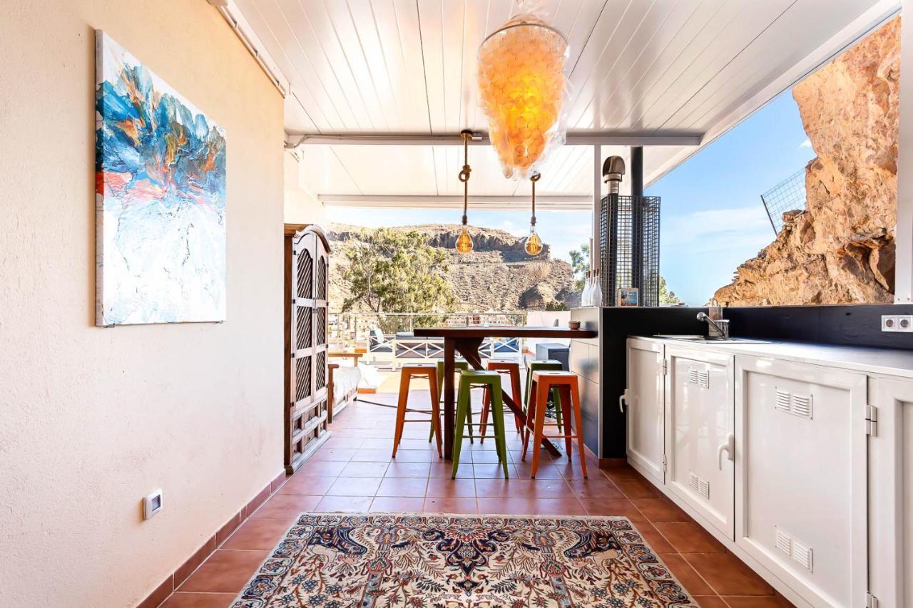 Rivera Del Puerto Luxury Penthouse With Great Terrace And Sea View Apartamento Puerto De Mogan