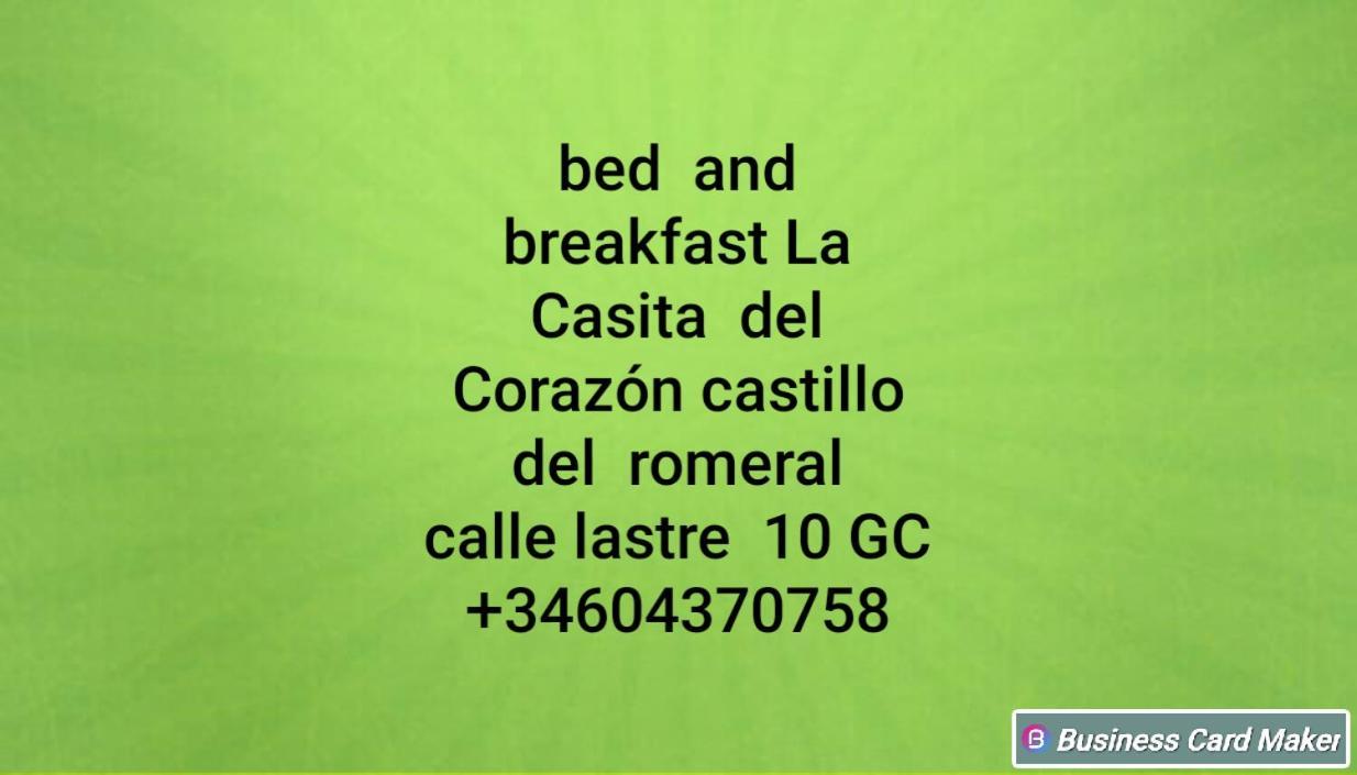 La Casita Del Corazon Bed & Breakfast Castillo del Romeral