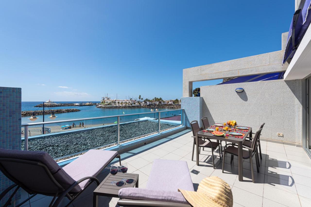 Beachfront In Puerto Mogan Apartment *