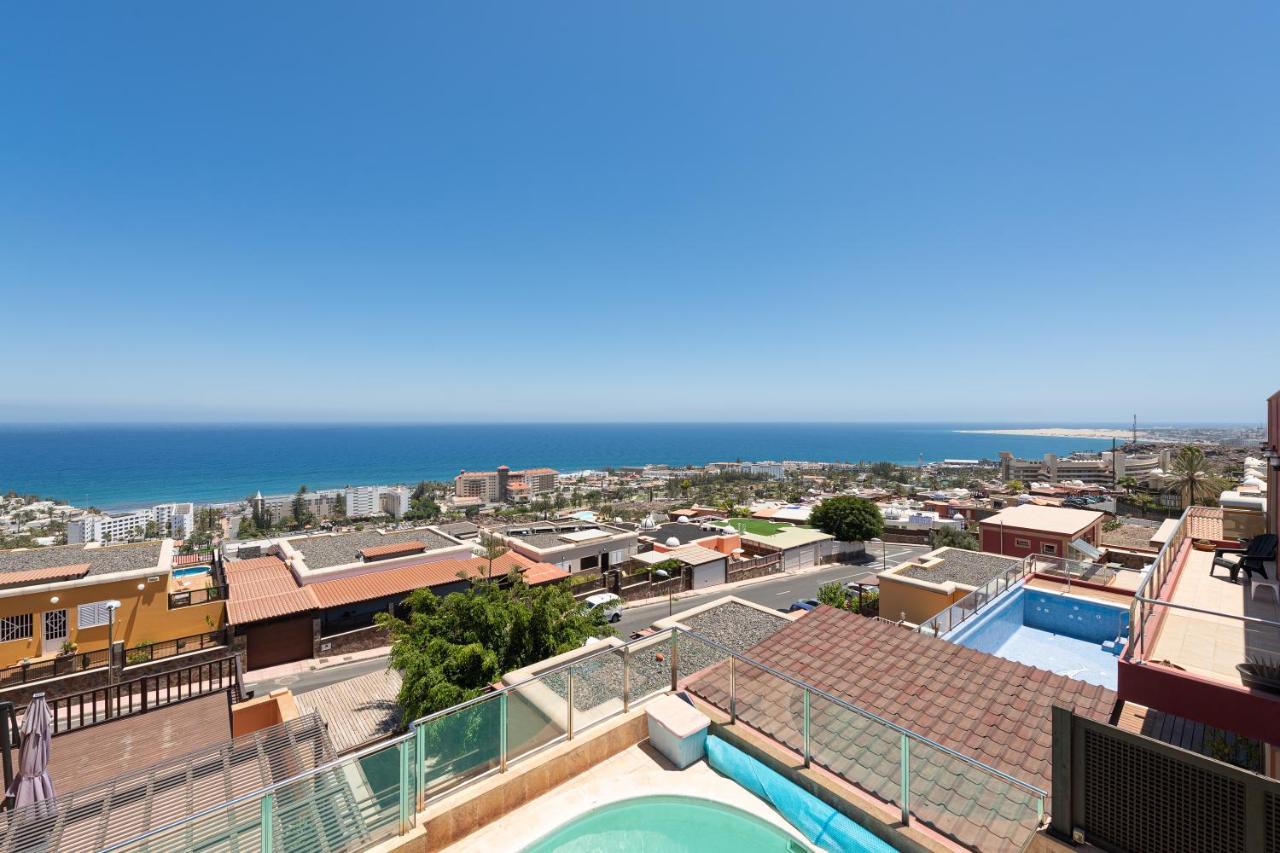 Luxury 5 Star Violetta With Amazing Sea View, Jacuzzi And Heated Pool San Agustín