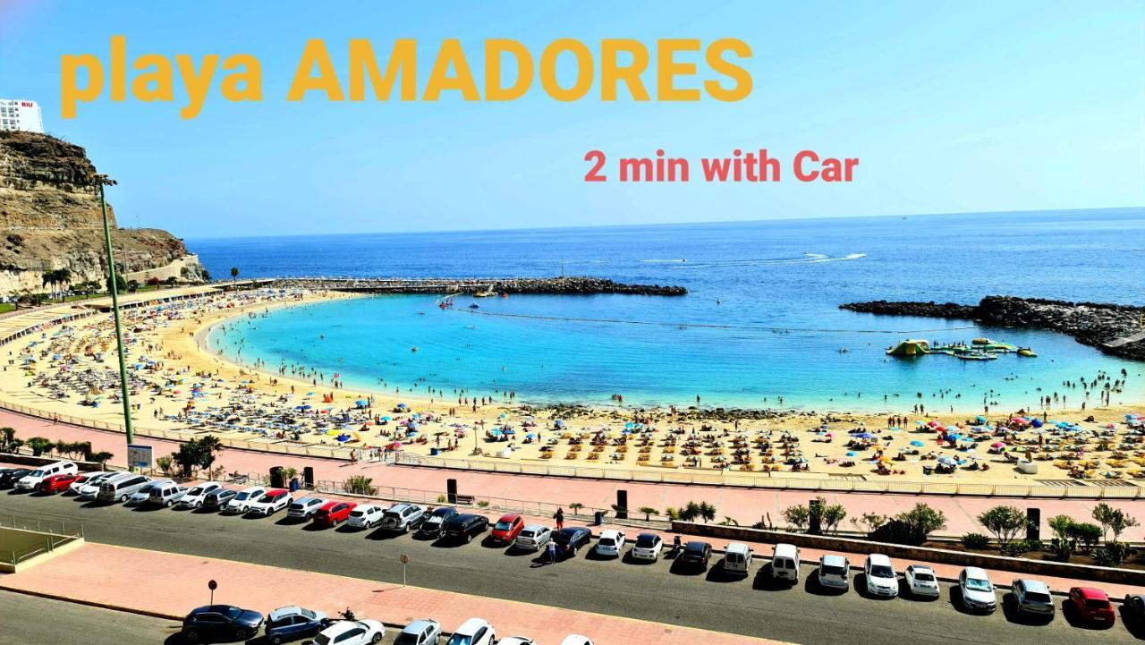 Deluxe 3 Rooms74m2,2air Condit 2tv Seaview On Amadores,2 Heatpools, Parking, 600 Mb,dishwasher,2lift,,3 Beaches Apartamento *