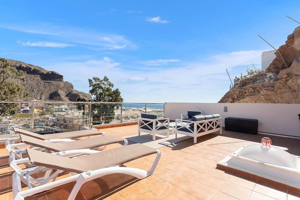 Rivera Del Puerto Luxury Penthouse With Great Terrace And Sea View Apartamento Puerto De Mogan