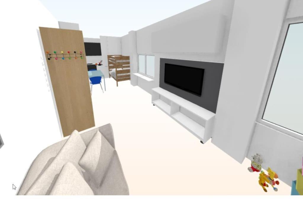 Apartment Brigh Loft Dishwaser Surfers&nomads *