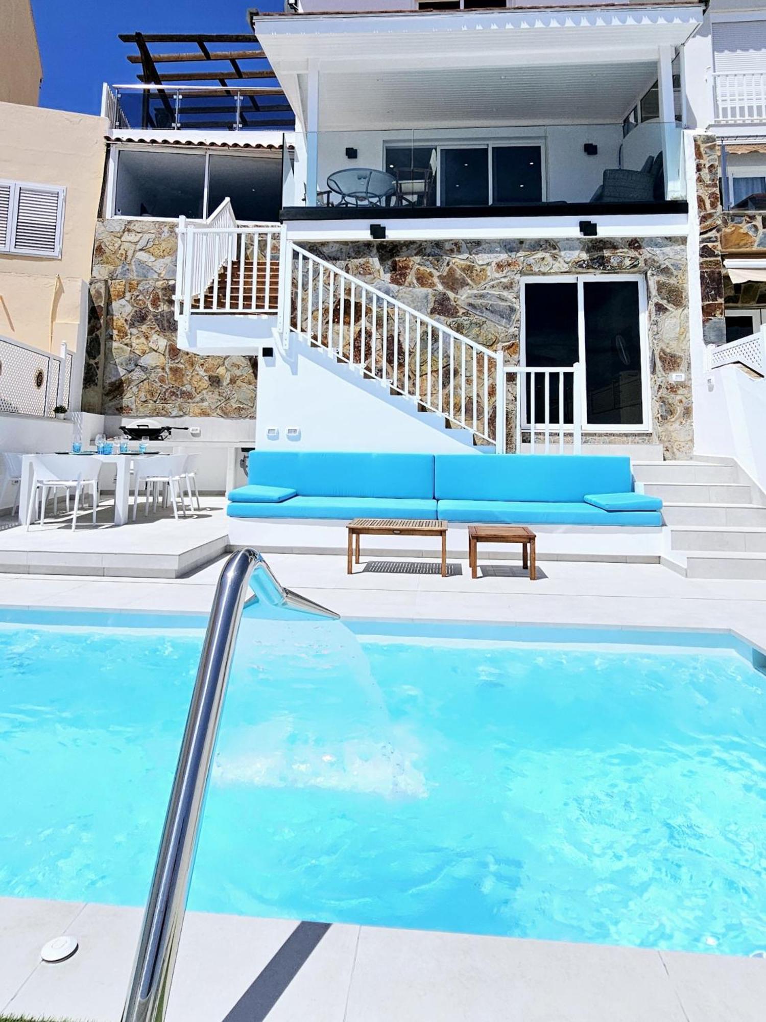 Villa Exclusive With Heated Saltwater Pool, Roof Terrace With Beautiful Views In Mogan
