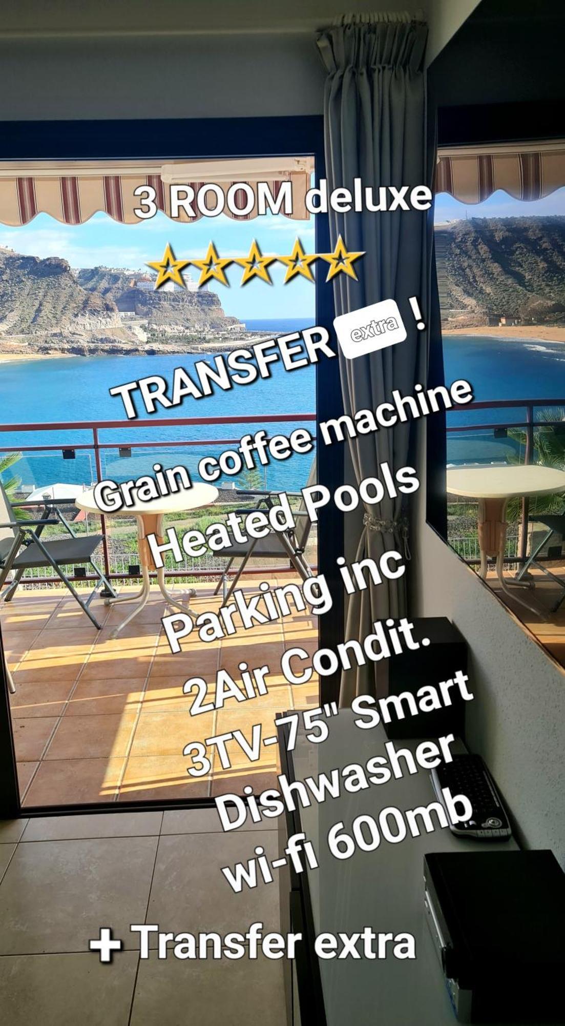 Deluxe 3 Rooms74m2,2air Condit 2tv Seaview On Amadores,2 Heatpools, Parking, 600 Mb,dishwasher,2lift,,3 Beaches Apartamento Playa Del Cura (Gran Canaria)