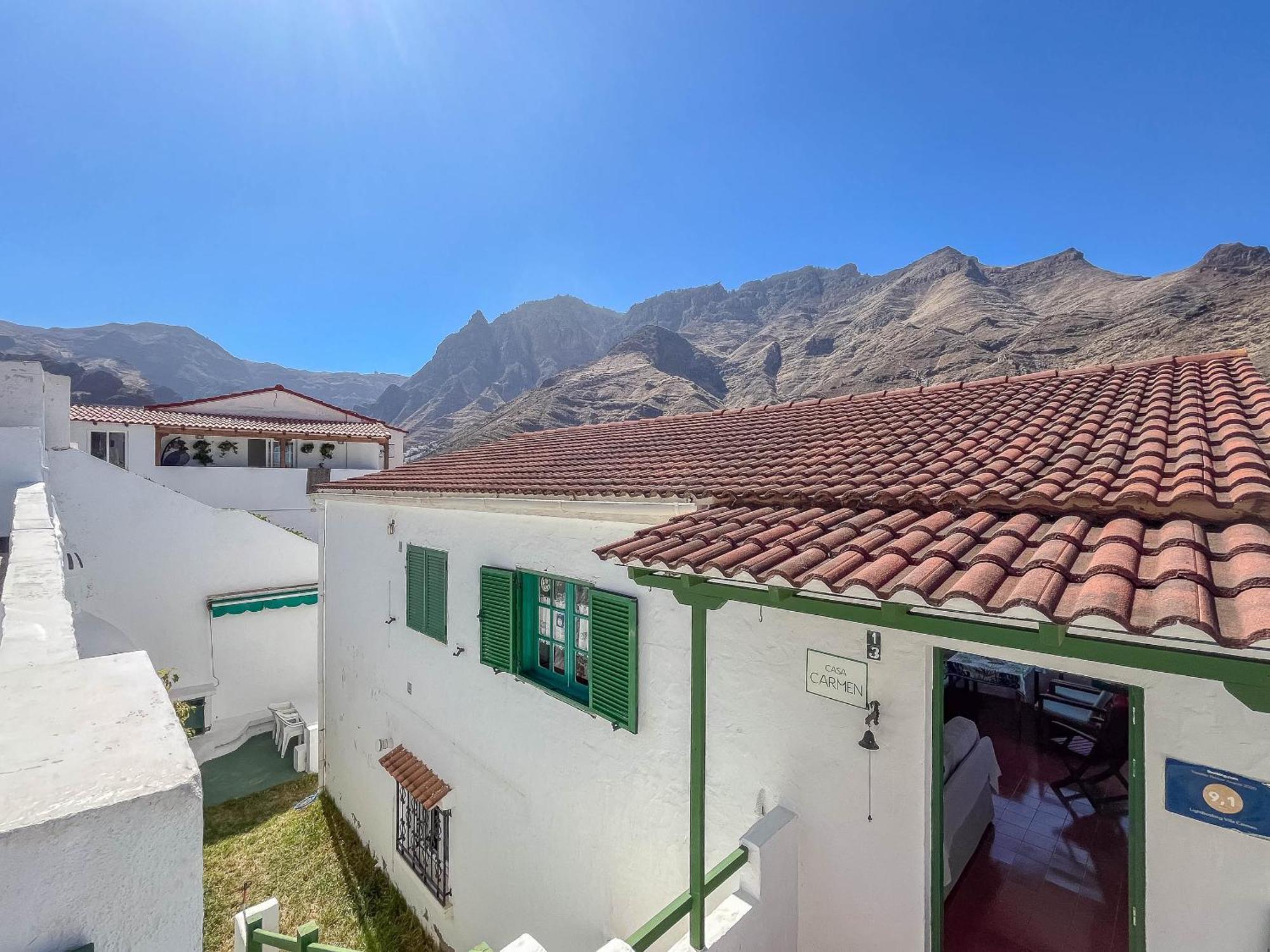 Casa Carmen Agaete Con Terraza Y Vistas Al Mar Appartement
