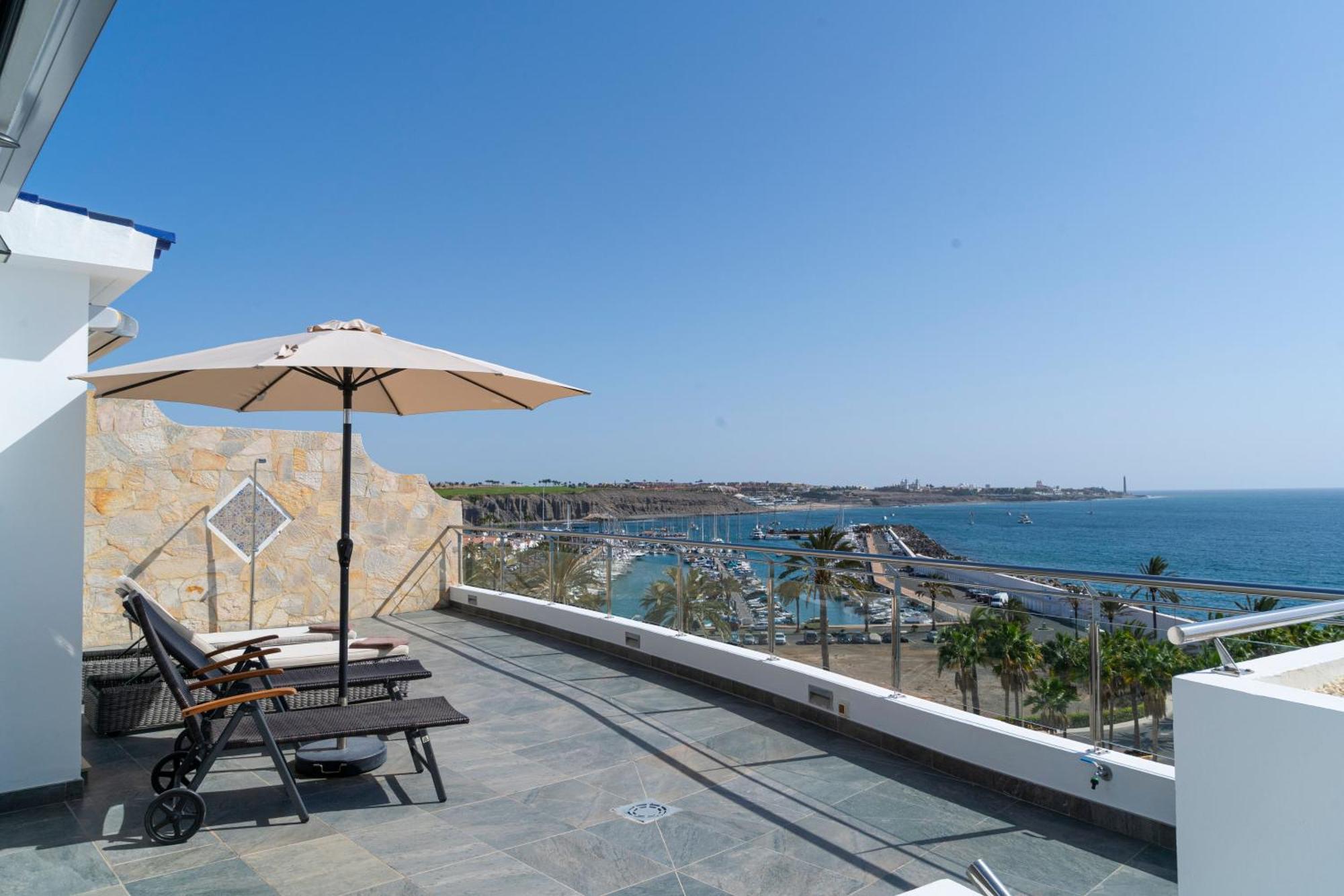 Apartment Deluxe Porto Mare-fragata 17-pasitoblanco-terrace Panoramic Seaview Pasito Blanco