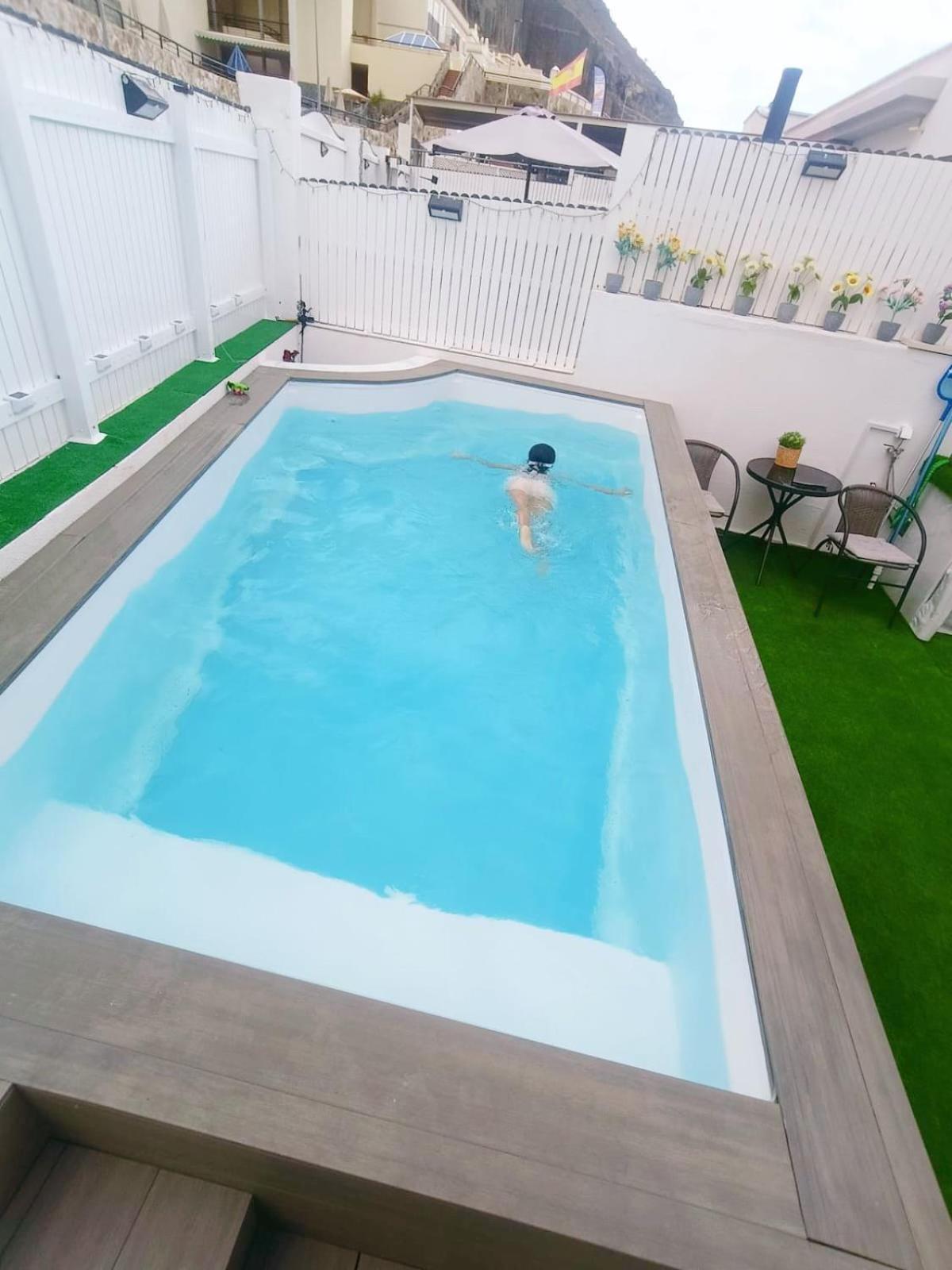 Big Puerto Rico Streetfront With Private Saltwater Jacuzzi Pool, Bbq, Kitchen & 3 Terraces Near Shopping Center * Puerto Rico (Gran Canaria)